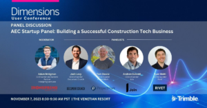 AEC Con-Tech Startup Panel at Trimble Dimensions